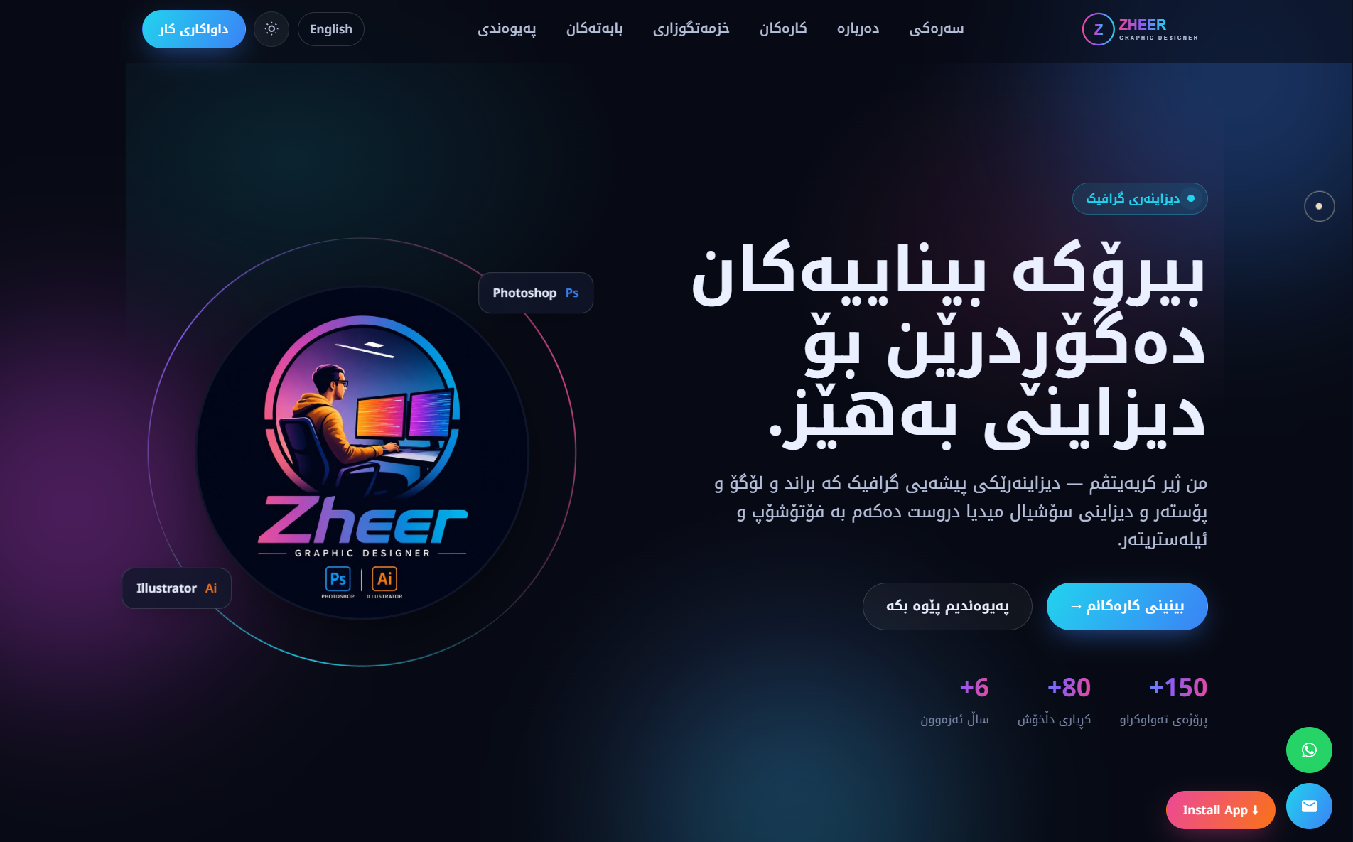ZHEER PS — پۆرتفۆلیۆ و سیستەمی بەڕێوەبردنی ناوەڕۆک